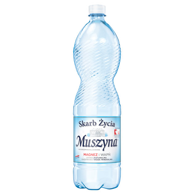 Skarb Życia Muszyna Woda Mineralna Lekko Gazowana 1.5